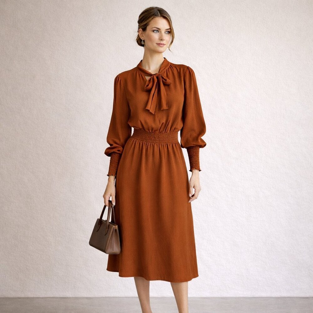 Damaris bailey Long Sleeve Midi Dress Size 10